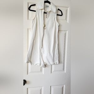 Show Me Your MuMu White Sleeveless Romper